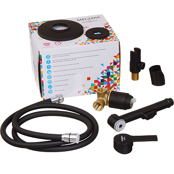 смеситель биде MELODIA Aria с гигиеническим душем встраиваемый MDV35753bk - №4