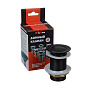 донный клапан click/clack c маленькой кнопкой, black матовый TeRma 10107 - №6