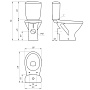 унитаз-компакт MELAR 031 3/6 DPL EO slim Cersanit - №5