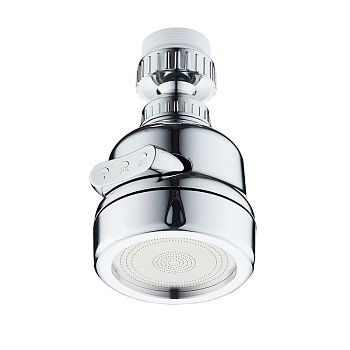 аэратор пласт. F22хМ24*1, 3 функции вращение на 360° хром MELODIA MKP21034BL