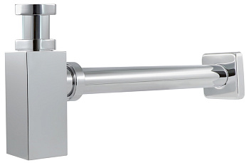 сифон для раковины без выпуска бутылочный латунный Square TeRma 1 1/4"