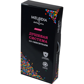 душевая система cо смесителем для ванны/душа Rock MELODIA MSC00106C хром - №2