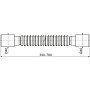труба гофрированная 40х40 340-780мм A710 Alcadrain - №1