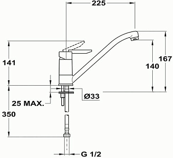Смеситель для кухни Mofem Samba 302 SAMBA артикул 652-0074-10 - №6