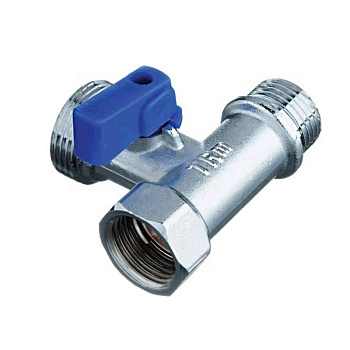кран шаровой 3-проходной 1/2"*3/4"*1/2" наружная/наружная/внутренняя резьба TRm 33710