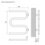 полотенцесушитель MELODIA Simple М-образный б/кронштейна 50х40х1" MTRSP5040 - №1