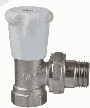 кран для радиатора угловой 1/2" с ручной регулировкой TeRma (33953) - №1