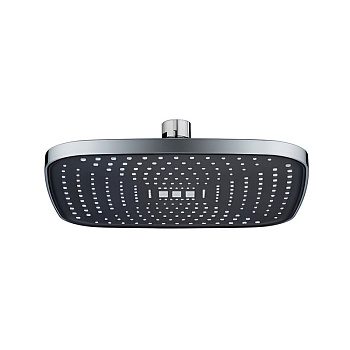 лейка верхнего душа MELODIA квадрат 230х230мм, хром/черный MKP27014C - №1