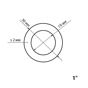 прокладка 1" прозрачная (100шт) TeRma 10176 - №1