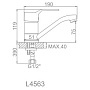 смеситель LEDEME L4563 для кухни - №1