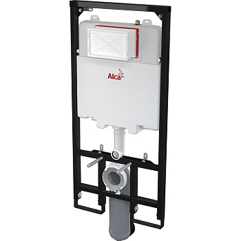 инсталляция Sadromodul AM1101/1200 Slim для унитаза, без кнопки Alcadrain