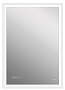 зеркало LED 080 design pro 60x85 с подсветкой часы с антизапотеванием прямоугольное Cersanit