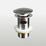 донный клапан click/clack c большой кнопкой, c переливом, chrome TeRma 10108