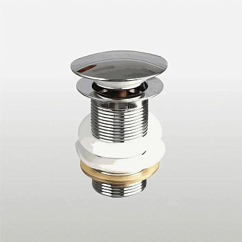 донный клапан click/clack c большой кнопкой, chrome TeRma 10112