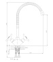 смеситель для кухни ROSSINKA Q02-75 гибкий излив - №1