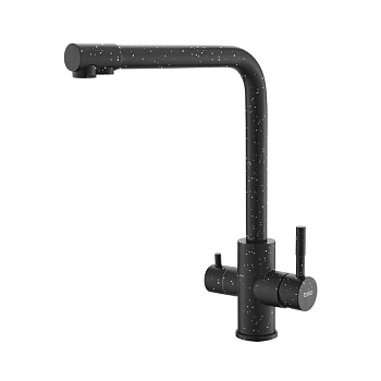 смеситель кухня Granite Black с подключением к фильтру Г-излив GR 05 B ESKO