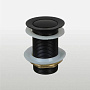 донный клапан click/clack c маленькой кнопкой, black матовый TeRma 10107