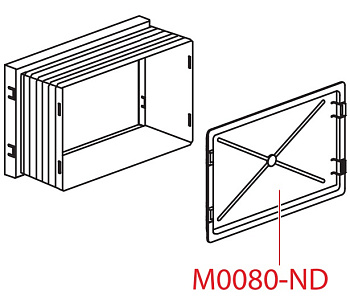 крышка коробки для инсталляции Basicmodul A112 Alcadrain M0080-ND