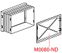 крышка коробки для инсталляции Basicmodul A112 Alcadrain M0080-ND