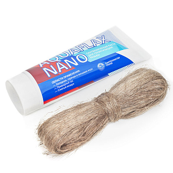 набор для уплотнения резьбовых соединений Aquaflax nano, паста 270гр + лен 40гр 04052