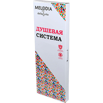 душевая система без смесит. MELODIA Round: верх.душ d225мм, ручн.душ d110мм, 3ф., хром MSC00100C - №4