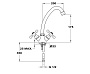 смеситель для кухни Mofem Treff 105 TREFF 200 артикул 140-0019-00 - №4