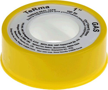 лента ФУМ для газа TERMA GAS 1" 12м*12мм*0.1мм 10035 - №1