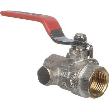 кран шаровой TeRma RED 1/2" в/в ручка с дренажем и воздухоотводчиком 31019