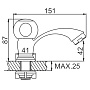 смеситель моно LEDEME L4595 - №1