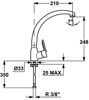 Смеситель для кухни Mofem Samba 303 SAMBA артикул 152-0022-00 - №1