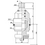 кран-букса MELODIA резина 1/2" 8*20 под крест MKP06622WC (мод. 015) - №1