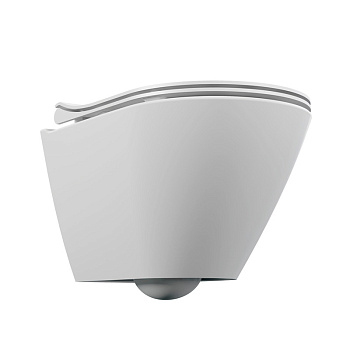 унитаз подвесной безободковый CITY SMART CLEAN ON DPL EO SLIM LP сиденье с микролифтом Cersanit - №1