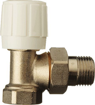 кран для радиатора угловой 3/4" с ручной регулировкой TeRma (33954) - №1