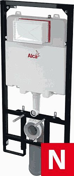 инсталляция Sadromodul AM1101/1200 Slim для унитаза, без кнопки Alcadrain - №2