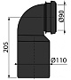 колено стока M906, комплект 90/110 Alcadrain - №2