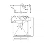 кухонная мойка D&K DKS415006 нерж.сталь графит, в комплекте с сифоном, корзиной, дозатором - №2