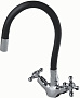 смеситель кухня Ex-Promt Cross 1/2" керам. с гайкой, гиб. излив, black Ex102.2-01 лат.,без подв.