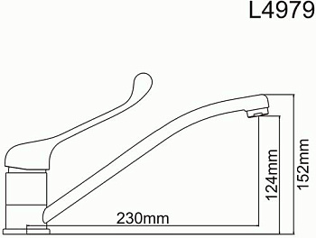 смеситель для мойки LEDEME L4979 хирургический - №2