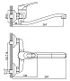 смеситель для кухни ROSSINKA B35-24 настенный - №1