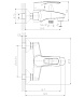 смеситель для ванны ROSSINKA T40-31 короткий излив - №2