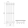 полотенцесушитель MELODIA Etude 100х18 П4 8 крючков MTREE10018 - №1