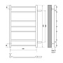 полотенцесушитель MELODIA Classica 50х80х1" П7_2*3*2 м/о 60 бок.подкл. белый MTRCA5080_wt - №1