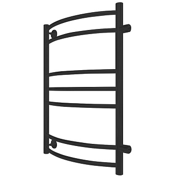 полотенцесушитель MELODIA Classica 50х80х1" П7_2*3*2 м/о 60 бок.подкл. чёрный MTRCA5080_bk