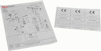 бачок д/унит. пласт. универсальный с армат. A93-1/2"  Alcadrain - №4
