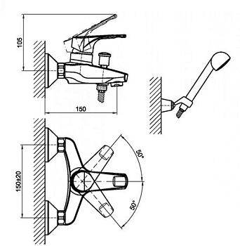 Смеситель для ванны Mofem Junior Evo 202 артикул 151-0063-00 - №4