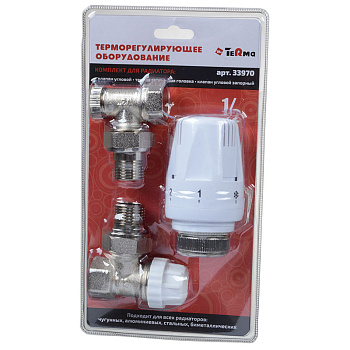 комплект термост. д/радиатора угловой 1/2" TeRma (33970)