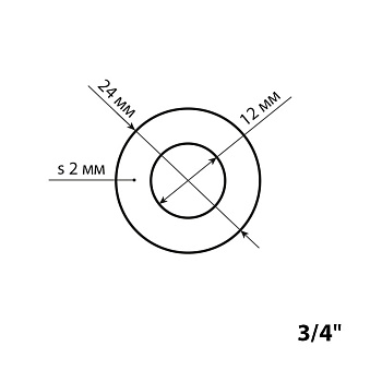 прокладка 3/4" прозрачная (100шт) TeRma 10175 - №1