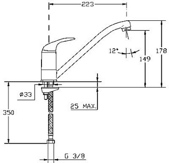 Смеситель для кухни Mofem Junior 302 артикул 652-0042-03 - №1