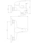 смеситель для ванны ROSSINKA Y35-30 короткий излив - №1