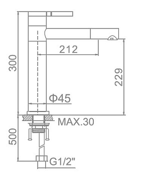 Смеситель для умывальника Ledeme L1152-2 белый - №1